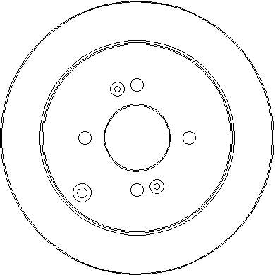 Disctech Brake Disc - Fits Hyundai, Jeep - ABD2200 - Rear Axle