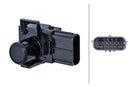 HELLA 6PX 358 270-021 Sensor, parking distance control - Tetragonal - 6-pin connector - Plugged
