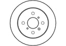 Disctech Brake Disc - Fits Daihatsu, Opel - ABD3540 - Rear Axle