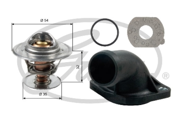 Gates Thermostat, coolant - TH13684K1