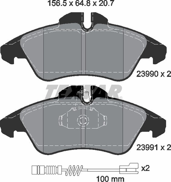 Textar Brake Pad Set - 2399002