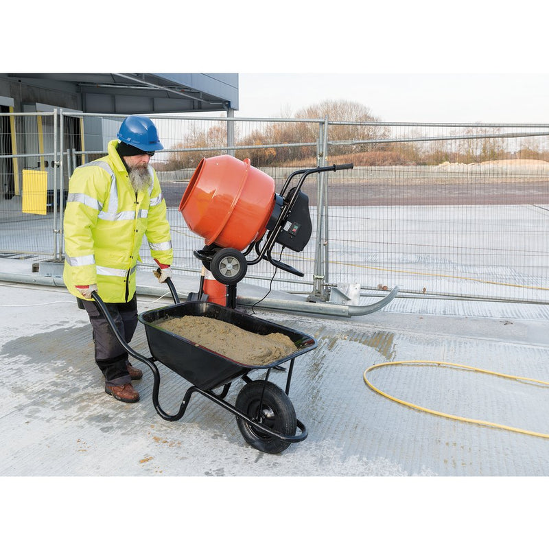 Metal Tray Contractors Wheelbarrow, 85L