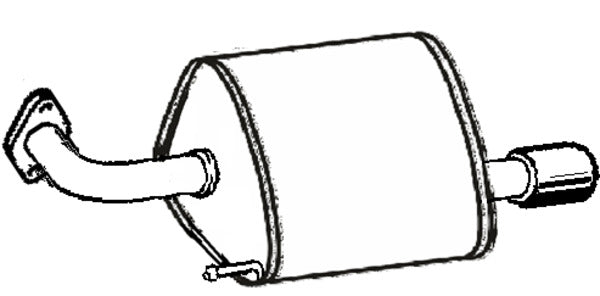 Klarius SU111P - Box With Tail Pipe Left Hand