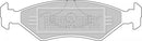 Borg & Beck Brake Pad Set -BBP1118