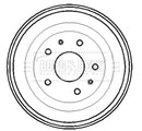 Borg & Beck Brake Drum  - BBR7193