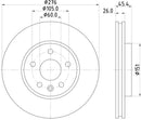 Mintex Brake Discs fits -Opel Vauxhall V322:5 MDC2700 (also fits other vehicles)