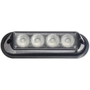 12/24V Amber Led Strobe W Shroud 4X3W