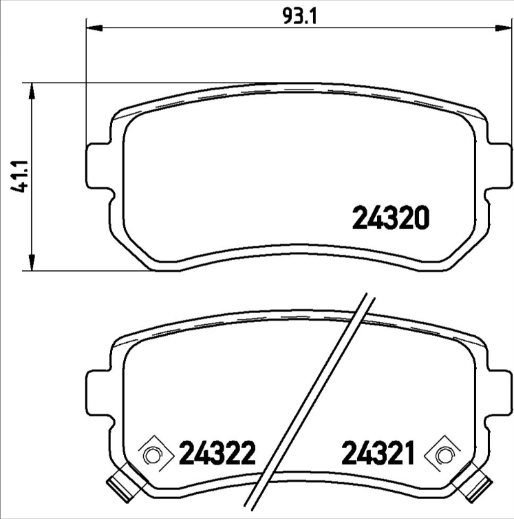 Brembo Brake Pad Set - P30025
