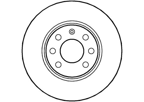 Disctech Brake Disc - Fits Honda, Opel - ABD2034 - Front Axle