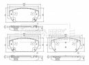Borg & Beck Brake Pad Set Front -BBP2675
