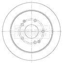 Borg & Beck Brake Disc Pair Part No -BBD5453