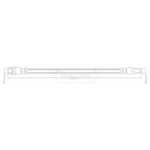 Borg & Beck Brake Hose Part No -BBH7393