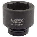 Expert HI-TORQ 6 Point Impact Socket, 1" Sq Dr, 55mm