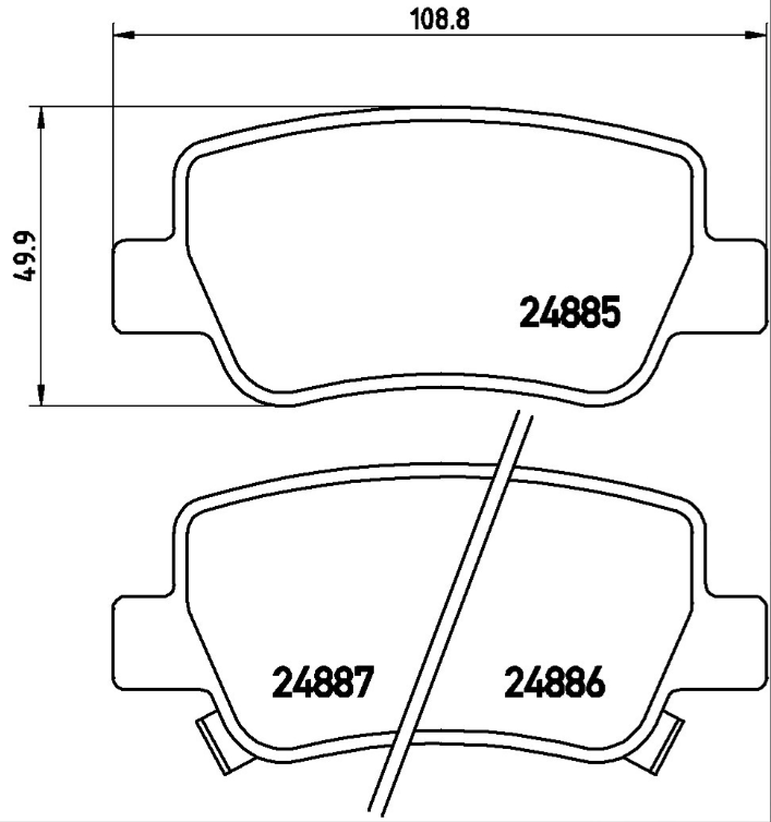 Brembo Brake Pad Set - P83112