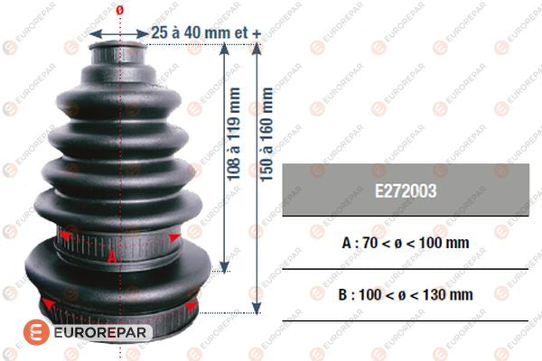 Eurorepar Drive Shaft Bellow - E272003