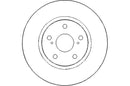 Disctech Brake Disc - Fits Hyundai, Lexus - ABD3011 - Front Axle