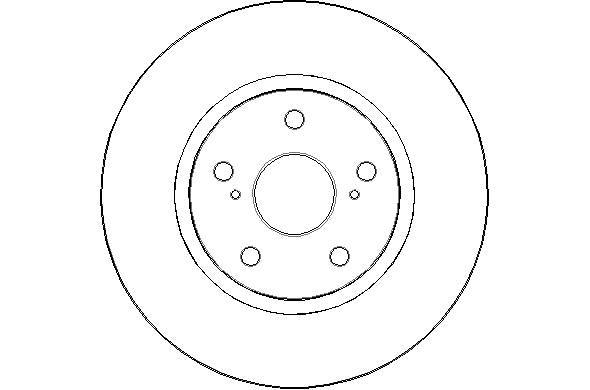 Disctech Brake Disc - Fits Hyundai, Lexus - ABD3011 - Front Axle