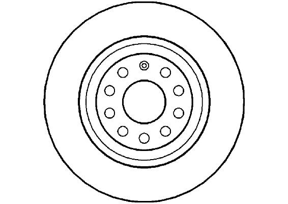 Disctech Brake Disc - Fits Audi, Land rover - ABD2613 - Rear Axle