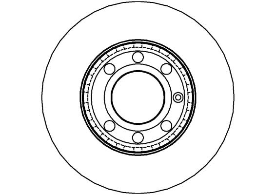 Disctech Brake Disc - Fits Audi, Renault - ABD2777 - Front Axle