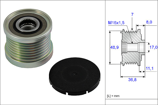 INA Alternator Freewheel Clutch - Part No - 535008110