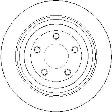 Disctech Brake Disc - Fits Ford usa - ABD4081 - Rear Axle