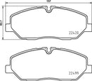 Mintex Brake Pad Set fits -Hyundai MDB3906 (also fits other vehicles)
