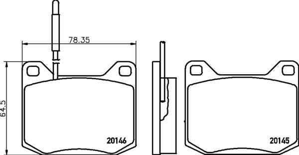 Mintex Brake Pad Set fits -Peugeot MDB1192 (also fits other vehicles)