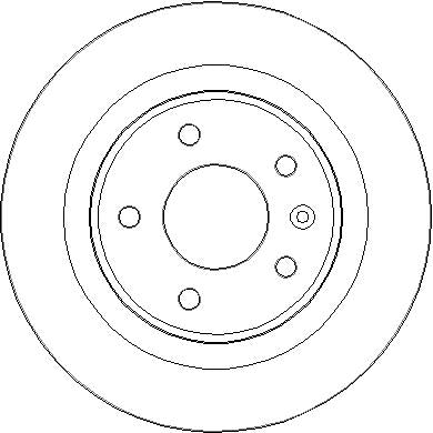 Disctech Brake Disc - Fits Honda, Opel - ABD3307 - Rear Axle