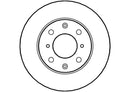 Disctech Brake Disc - Fits Honda, Renault - ABD2651 - Front Axle