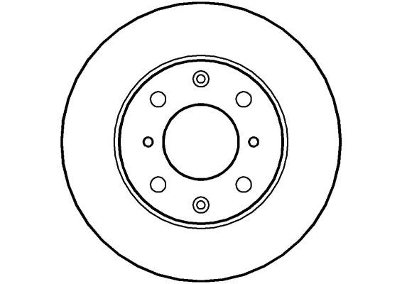 Disctech Brake Disc - Fits Honda, Renault - ABD2651 - Front Axle