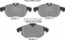 CadillAC Fiat Opel Saab Vauxhall, Brake Pad Set - Textar 2373807