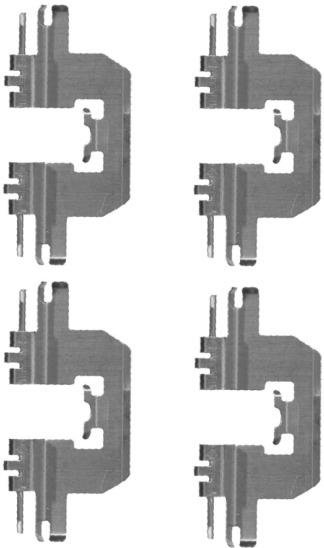 Textar Brake Pad Fitting Kit - 82512000