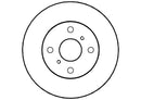 Disctech Brake Disc - Fits Toyota - ABD3465 - Front Axle