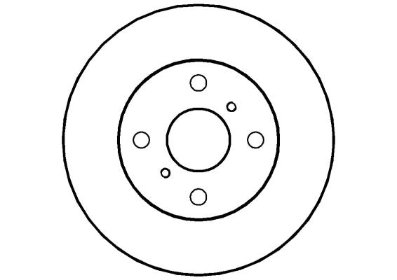 Disctech Brake Disc - Fits Toyota - ABD3465 - Front Axle