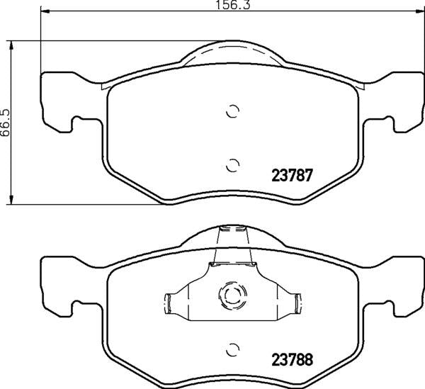 Mintex Brake Pad Set fits -Ford Usa Mazda MDB2083 (also fits other vehicles)