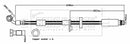 Borg & Beck Brake Hose Part No -BBH8793