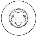 Borg & Beck Brake Disc Pair Part No -BBD5341