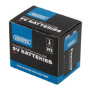 Draper PP3 (9V) Batteries - Pack Of 4 - 03981