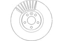 Disctech Brake Disc - Fits Suzuki, Volvo - ABD3351 - Front Axle