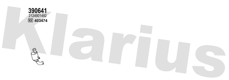 Klarius 390641 - Diesel Particulate Filter  - Fits Mercedes C220 (C204) 2.2CDi