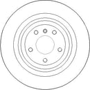 Disctech Brake Disc - Fits Mercedes-benz - ABD3972 - Rear Axle