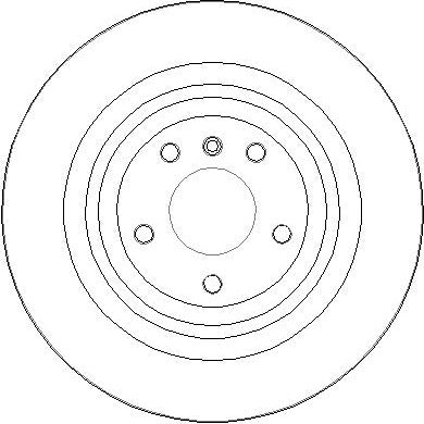 Disctech Brake Disc - Fits Mercedes-benz - ABD3972 - Rear Axle