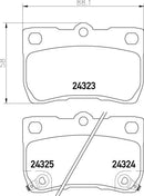 Lexus Toyota Brake Pad Set - Padtech PAD2728