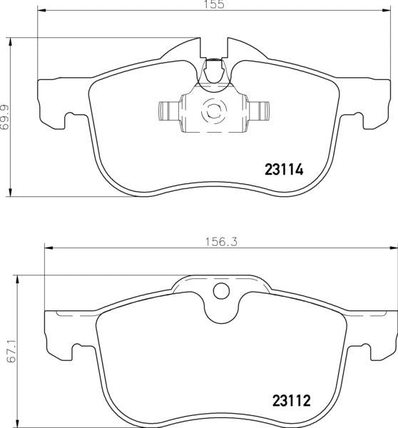 Mintex Brake Pad & Disc Kit fits -MG Rover MDK0185 (also fits other vehicles)
