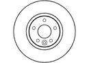 Disctech Brake Disc - Fits Ford - ABD2096 - Front Axle