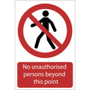 No Unauthorised Persons Beyond This Point