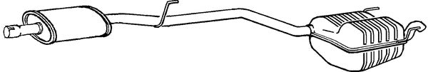 Klarius MZ388A - Box With Tail Pipe  - Fits Mercedes C180 1.8i