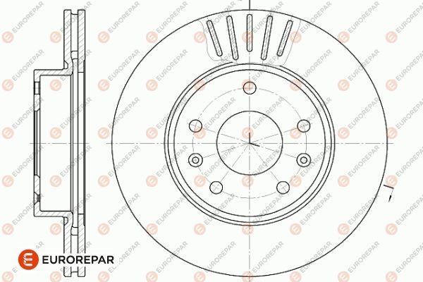 Eurorepar Brake Disc - 1642757780