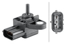 HELLA 6PP 358 152-301 Sensor, boost pressure - 3-pin connector - Bolted