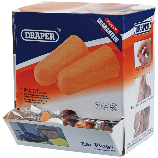 Countertop Dispenser of Ear Plugs (200 Pairs)